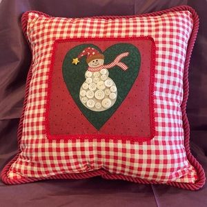 Christmas Gingham Pillow